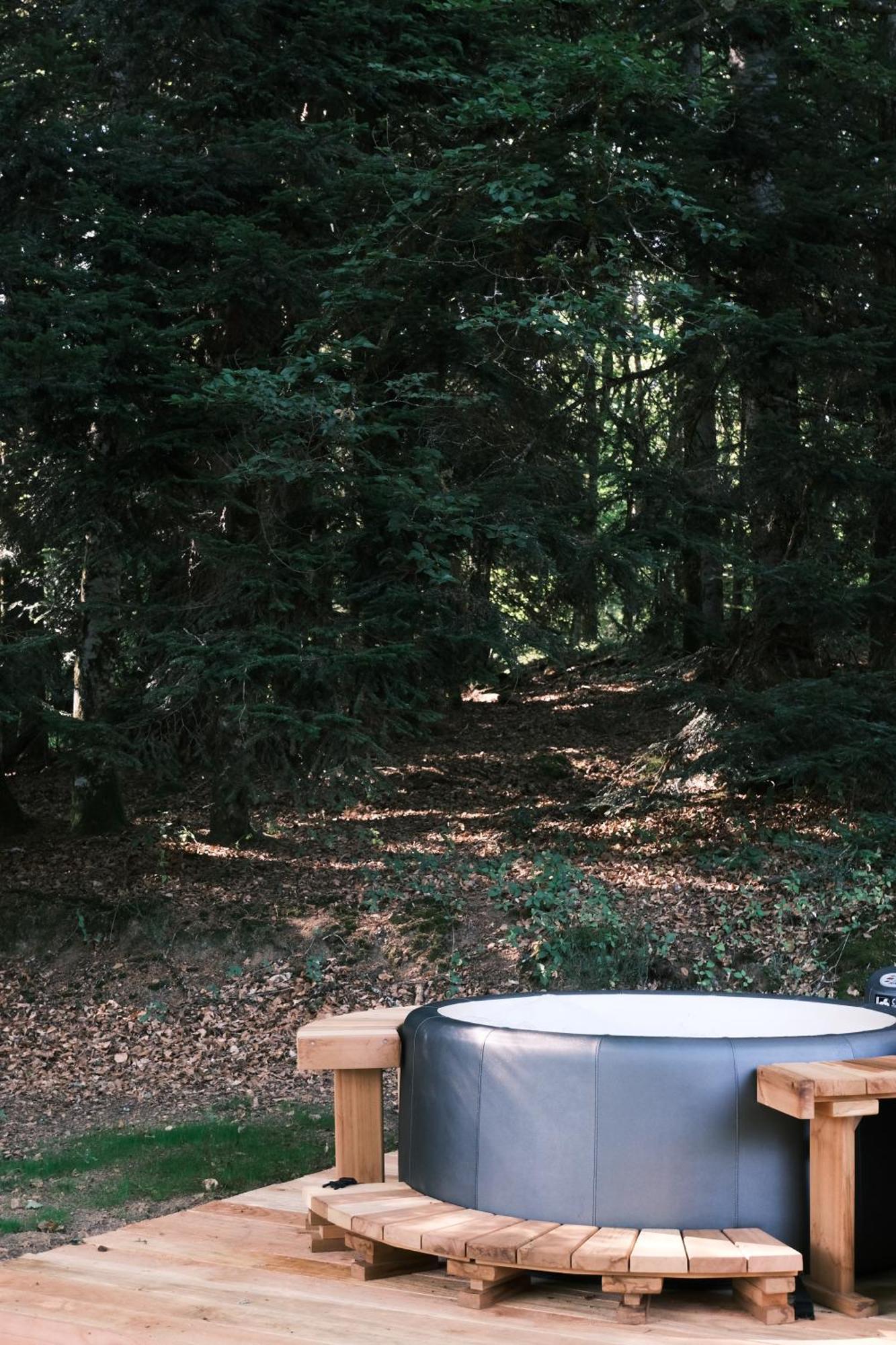Lodge Avec Spa Privatif - Foret Et Lac Liginiac 外观 照片